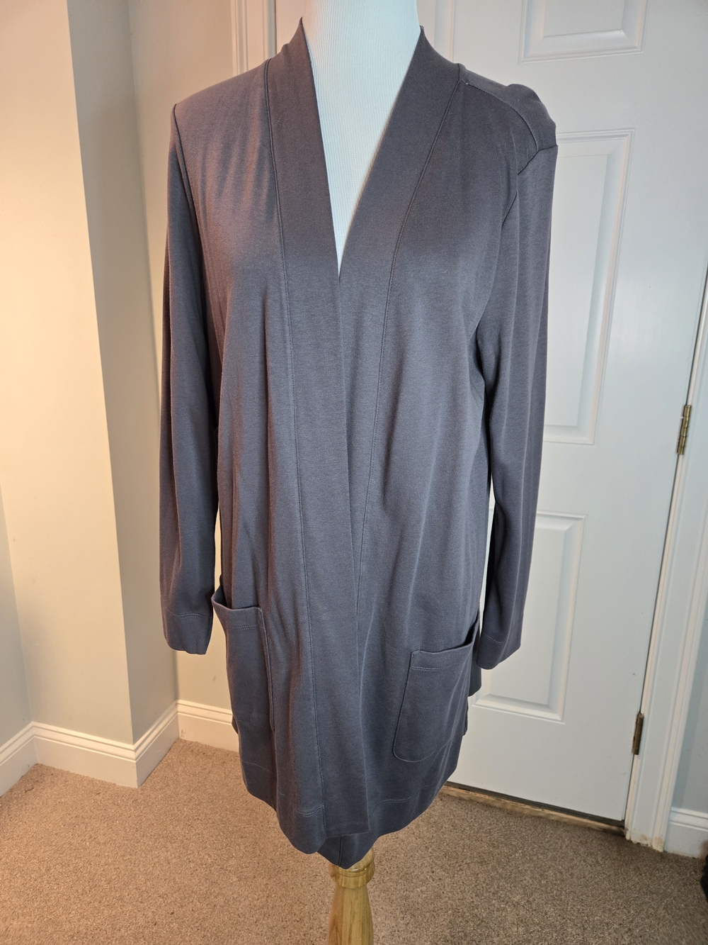 Issac Mizrahi Open Front Knit Cardigan